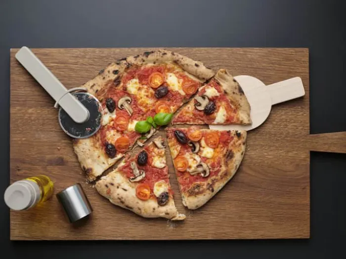 Zone Singles Pizzasæt - 3 dele Rustfrit stål/glas/plastik - Soft Taupe