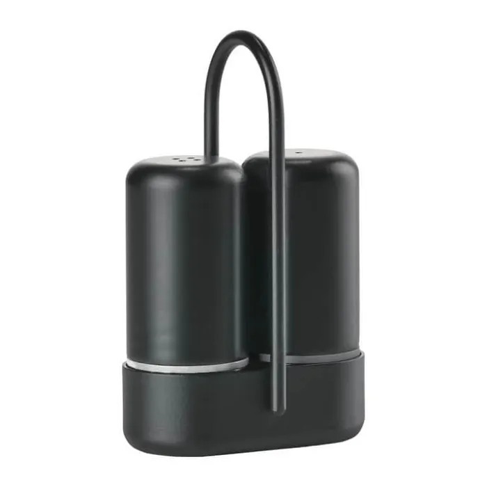 Zone Singles Strøsæt - 2 dele H 8,9 cm - Metal/ABS-plastik - Sort