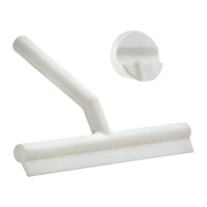 Zone Skraber m. holder L 21 cm - Silikone/absplastik - White