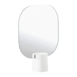 Zone Time Bordspejl H 26,5 x B 6 x L 20 cm - Beton/glas - Hvid
