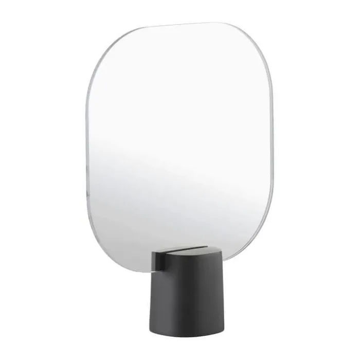 Zone Time Bordspejl H 26,5 x B 6 x L 20 cm - Beton/glas - Sort