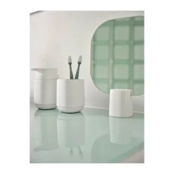 Zone Time Sæbedispenser 13 cm - Beton/ABS plastik - Hvid