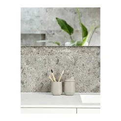 Zone Time Tandbørstekrus H 9,8 cm - Beton/ABS plastik - Concrete Grey