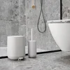 Zone Time Toiletbørste H 10,50 cm - Beton/ABS plastik - Soft Grey