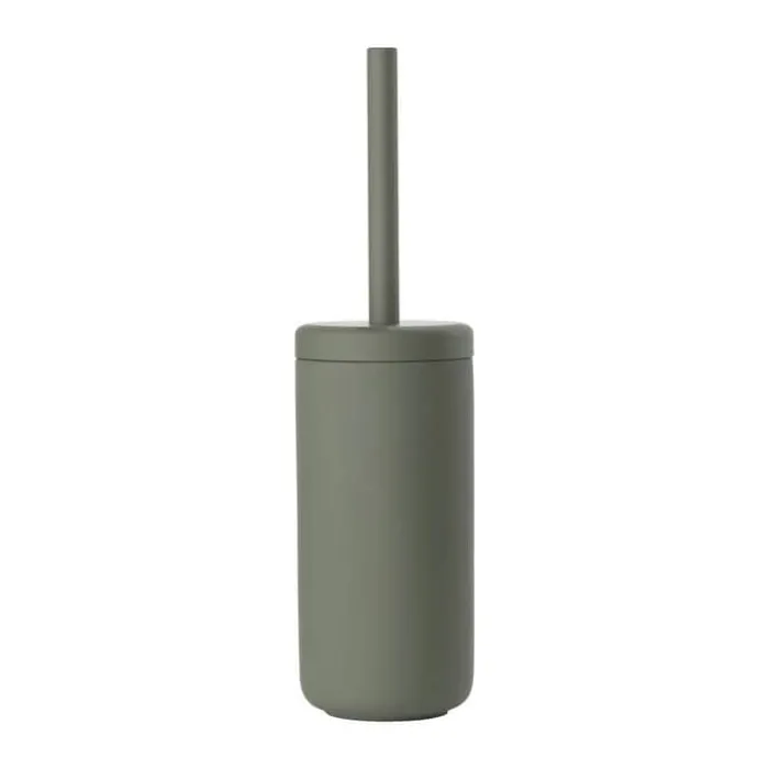 Zone Ume Toiletbørste H 37 cm - Stentøj/softtouch - Oliven grøn