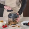 Zyliss Easy Pull Foodprocessor B 13,4 x L 14,1 cm - Japansk stål/ABS plastik - Grå