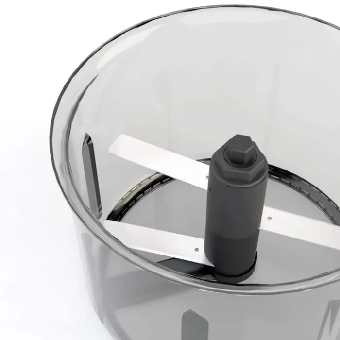 Zyliss Easy Pull Foodprocessor B 13,4 x L 14,1 cm - Japansk stål/ABS plastik - Grå