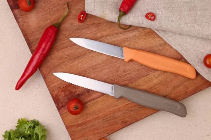 Zyliss Knivsæt - 2 dele L 10/9 cm - PP plastik/rustfrit stål - Brun